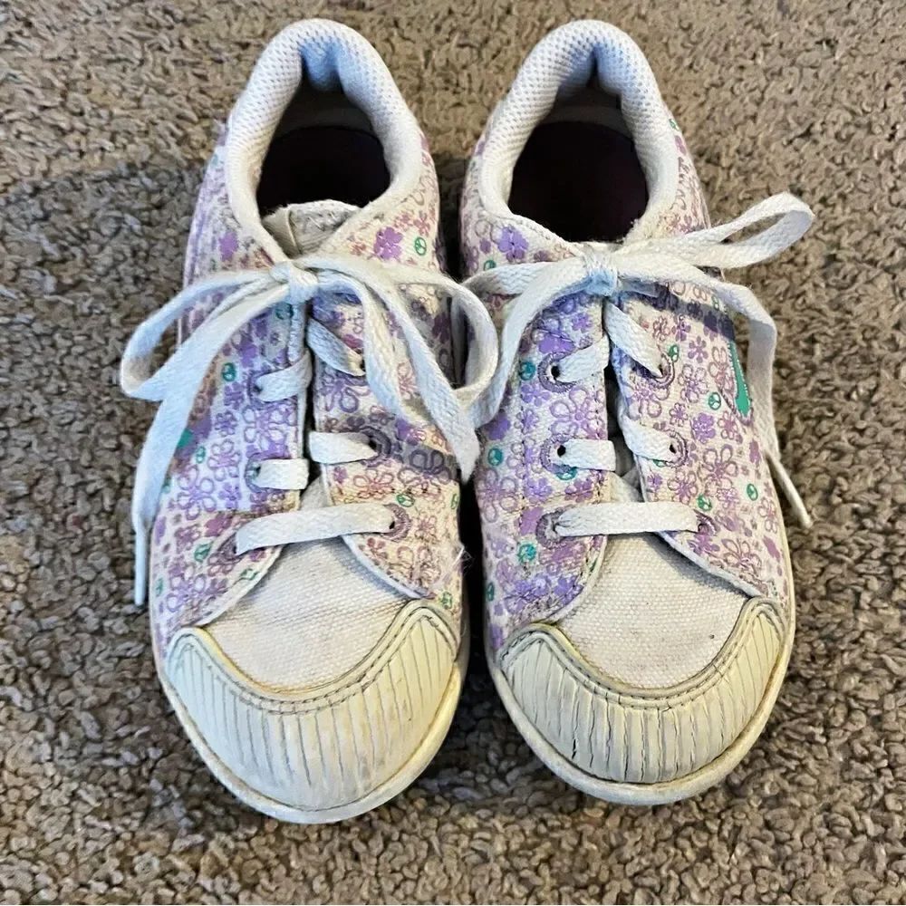 Nike Floral Toddler Girl Linen Sneakers Size 9.5